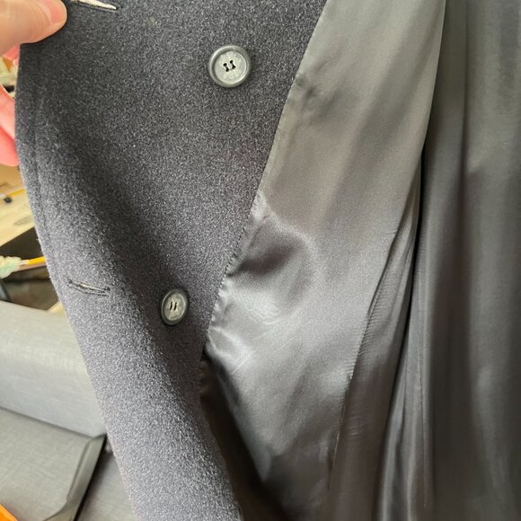 MaxMara Dark Grey Coat w/ Belt - Picture 6 of 14